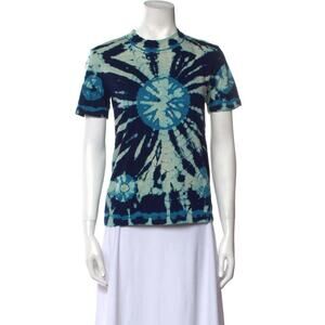 Proenza Schouler White Label Women's Tie Dye Short Sleeve Shirt Top XS